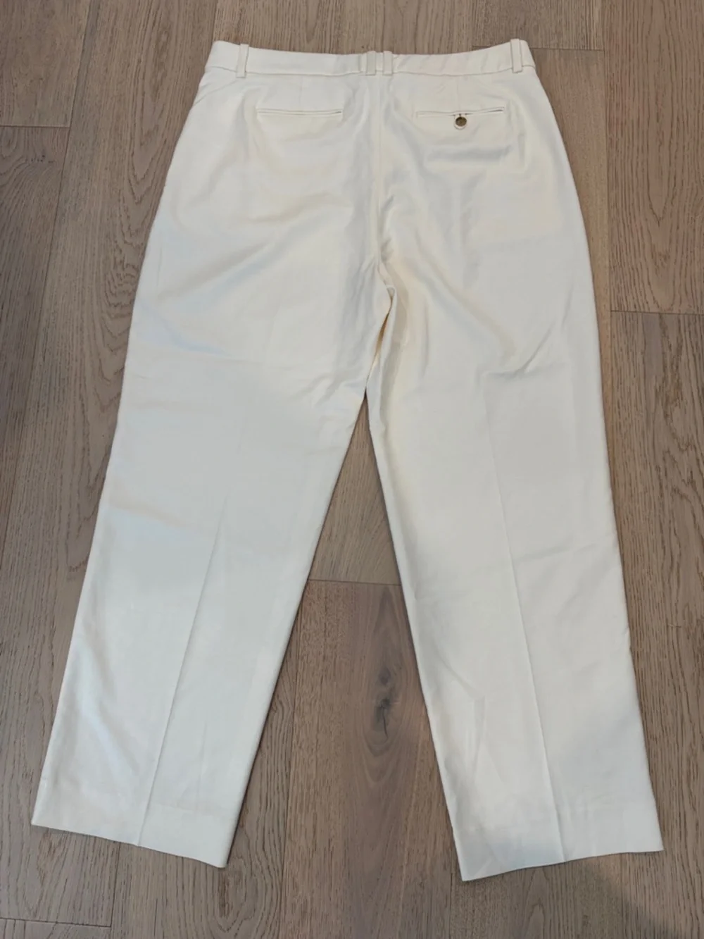 J. Crew Essential Pant NWOT in City Twill Ivory Womens 14 Wide Leg Career Office - Picture 7 of 14